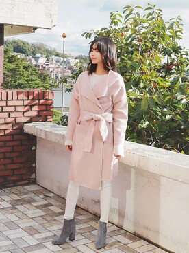「 カジュアル」｜「アイテム（その他アウター）」を使った、2perさん（レディース・163cm）の秋コーディネート