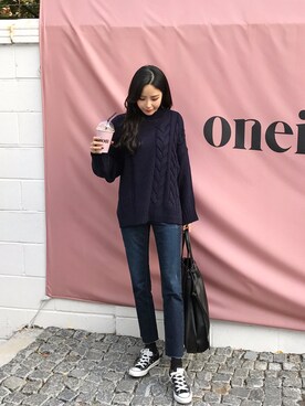 「2PER（2プロ）のアイテム」を使った、2perさん（レディース・163cm）の冬コーディネート