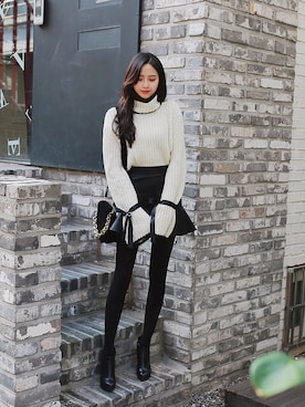 「2PER（2プロ）のアイテム」を使った、2perさん（レディース・163cm）の冬コーディネート