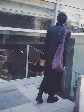 「RICK OWENS」｜「アイテム（フォーマルスーツ/小物）」を使った、chrisさん（メンズ・175cm）の秋コーディネート
