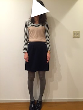 「archives（アルシーヴ）のアイテム（その他シューズ）」を使った、なべまさん（レディース・163cm）の秋コーディネート