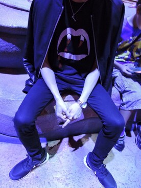 「SAINT LAURENT PARIS（サンローランパリ）のアイテム（ブルゾン）」を使った、Tomoya Matsuuraさん（メンズ・176cm）の夏コーディネート