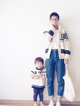 「ハグマグ」｜「アイテム（その他アウター）」を使った、yeah ohさん（レディース・162cm）の秋コーディネート