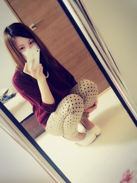 「OZOC（オゾック）のアイテム（その他トップス）」を使った、ntm♡さん（レディース・159cm）の秋コーディネート
