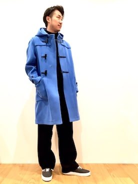 「orcival」｜「アイテム（ダッフルコート）」を使った、YOSHIOKAさん（メンズ・173cm）の秋コーディネート