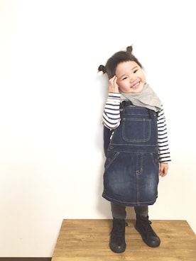 「バイキンマンヘアー」｜na.さん（キッズ・90cm）の春コーディネート