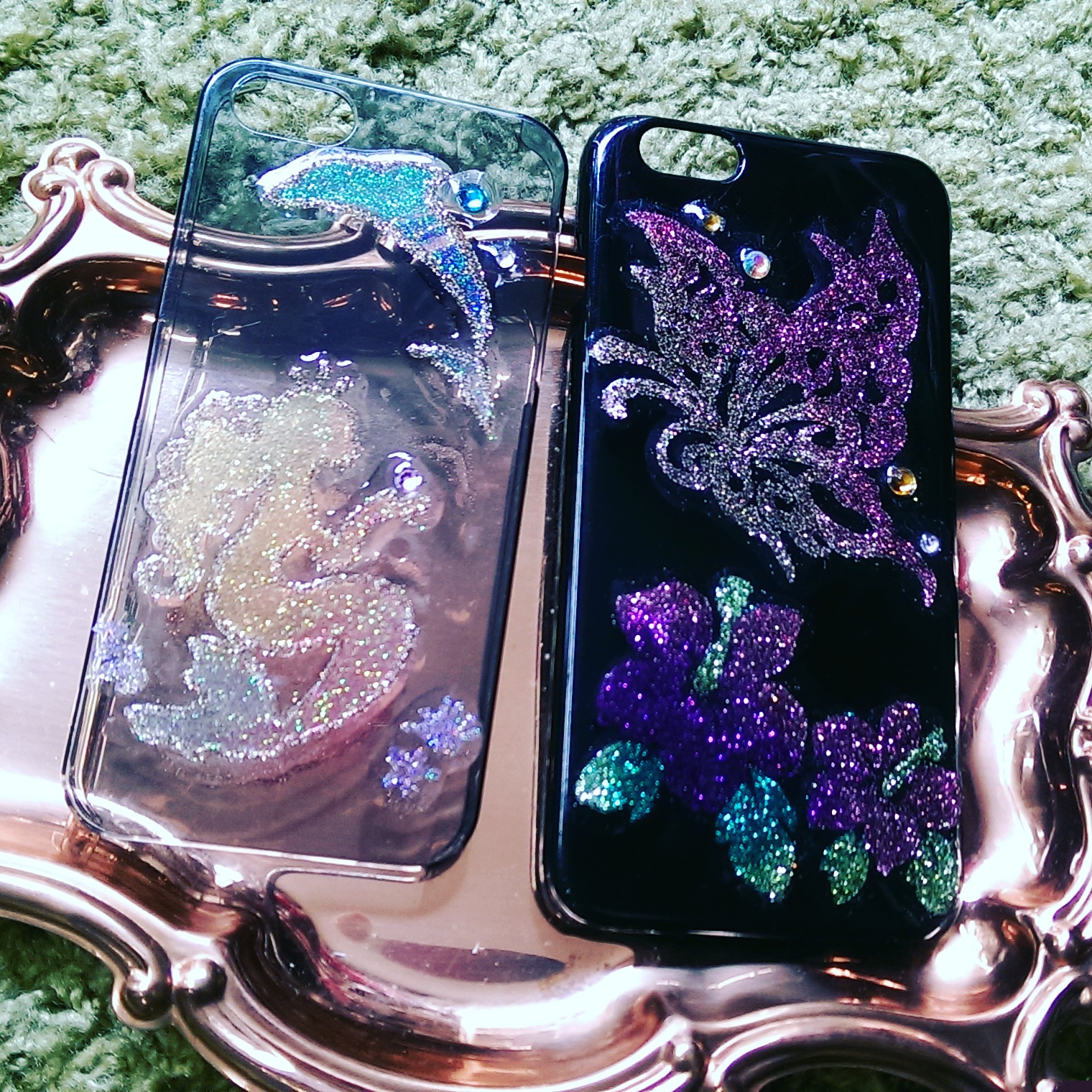 「 名古屋、 大須、 ラメ、 キラキラ、携帯ケース、 透明、 手書き、 iPhoneケース、 モバイル、 ケース」｜「iPhoneケース（スマホケース/カバー、その他）」を使った、愛知　BLACKCATヒロさん（メンズ・168cm）の夏コーディネートの1枚目の写真