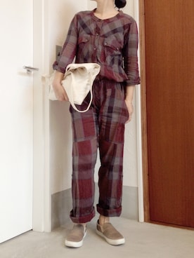 「ISABEL MARANT（イザベルマラン）のアイテム（つなぎ/オールインワン）」を使った、Elieさん（レディース・155cm）の秋コーディネート
