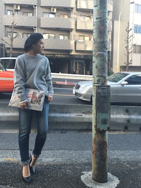 「simple」｜IKUMIさん（レディース・153cm）の冬コーディネート