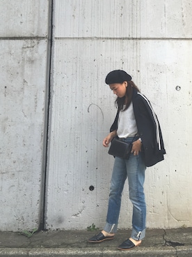 「TODAYFUL（トゥデイフル）のアイテム（テーラードジャケット）」を使った、IKUMIさん（レディース・153cm）の夏コーディネート