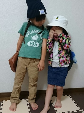 「チノ」｜「アイテム（ブルゾン）」を使った、yrさん（キッズ・120cm）の秋コーディネート