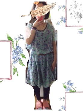 「CLOSE-UP（クローズアップ）のアイテム（ワンピース/ドレス）」を使った、キノコさんさん（レディース・146cm）の秋コーディネート