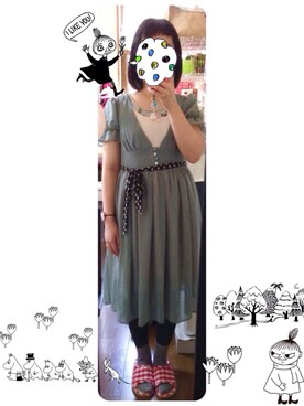 「DRESKIP（ドレスキップ）のアイテム（ワンピース/ドレス）」を使った、キノコさんさん（レディース・146cm）の秋コーディネート