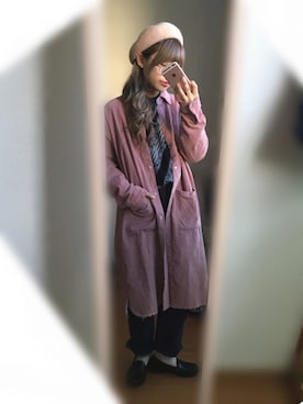 「くすみピンク」｜「アイテム（財布/小物）」を使った、ttさん（レディース・153cm）の秋コーディネート