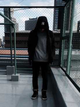 「kicks」｜「アイテム（スウェット）」を使った、Dさん（メンズ・170cm）の冬コーディネート