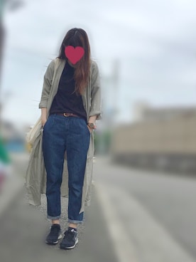 「TODAY'S SPECIAL（トゥデイズスペシャル）のMARCHE BAG/マルシェバッグ（エコバッグ/サブバッグ）」を使った、meさん（レディース・165cm）の春コーディネート