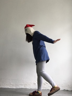 「チチカカ」｜「アイテム（パンプス）」を使った、ミミさん（レディース・150cm）の秋コーディネート