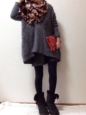「迷彩柄」｜moyooonnさん（レディース・153cm）の冬コーディネート