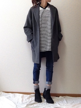 「LUCA/LADY LUCK LUCA（ルカ/レディラックルカ）のアイテム（ワンピース/ドレス）」を使った、moyooonnさん（レディース・153cm）の冬コーディネート