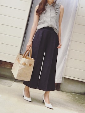 「NETSTAR（ネットスター）のアイテム（パンツ）」を使った、moyooonnさん（レディース・152cm）の夏コーディネート