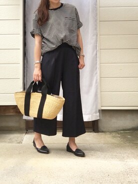 「NETSTAR（ネットスター）のアイテム（パンツ）」を使った、moyooonnさん（レディース・152cm）の夏コーディネート