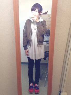 mariさん（レディース・158cm）の春コーディネート