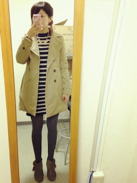 「パールアクセ」｜「アイテム（ブーティ）」を使った、mariさん（レディース・158cm）の春コーディネート