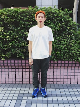 「UNDEFEATED （アンディフィーテッド）のアイテム（腕時計）」を使った、連思博（EggEgg)さん（メンズ・176cm）の夏コーディネート