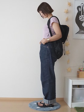 「WONDER BAGGAGE（ワンダーバゲージ）のアイテム」を使った、ｍｉａ＊さん（レディース・160cm）の秋コーディネート