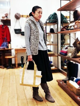 金嶋さん（レディース・163cm）の秋コーディネート