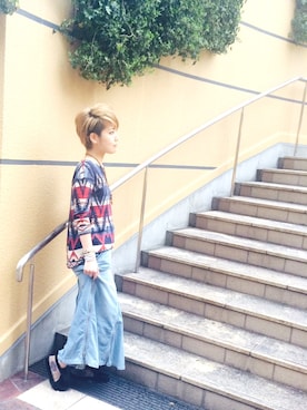 「ミネトンカ」｜MINNETONKASTOREなんばパークス店さん（レディース・168cm）の春コーディネート