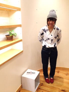 「インディゴデニム」｜MINNETONKASTOREなんばパークス店さん（レディース・158cm）の春コーディネート