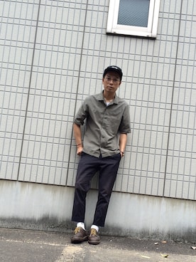 村瀬達也さん(メンズ・170cm)の春コーディネート