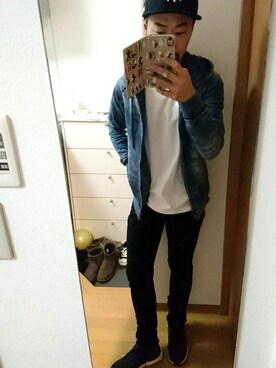 富澤貞之さん（メンズ・168cm）の冬コーディネート