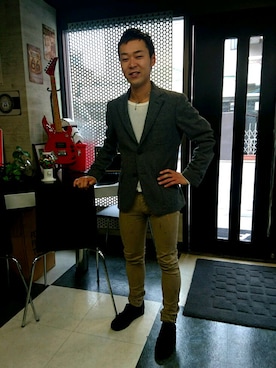 富澤貞之さん（メンズ・168cm）の春コーディネート