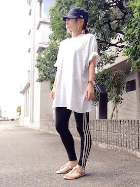 レギンス スパッツを使った 夏の終わり の人気ファッションコーディネート Wear