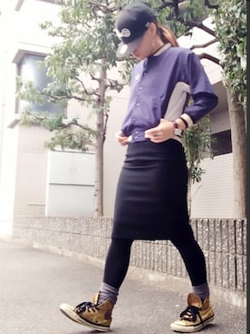 「Factor=（ファクターイコール）のアイテム（スカート）」を使った、youkiさん（レディース・158cm）の秋コーディネート