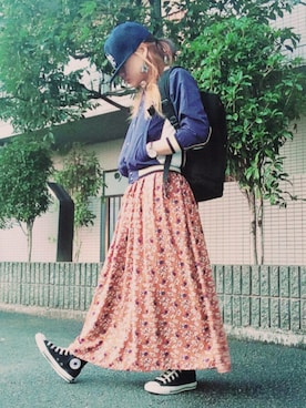 「CONVERSE（コンバース）のアイテム（ジャージ）」を使った、youkiさん（レディース・158cm）の秋コーディネート