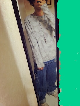 「アイテム（サロペット/オーバーオール）」を使った、なんちゃらもどきさん（メンズ・169cm・10代）の秋コーディネート