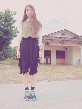 「lalu（ラル）のアイテム」を使った、Annly_Tさん（レディース・165cm）の夏コーディネート