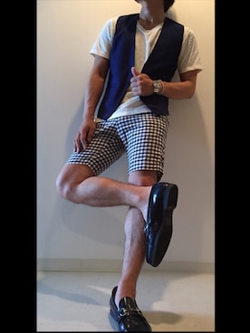 「ブルー x ホワイト」｜Kazu_yaさん（メンズ・170cm）の夏コーディネート