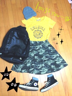 「w closet」｜「アイテム（ニットキャップ/ビーニー）」を使った、amamさん（レディース・157cm）の秋コーディネート
