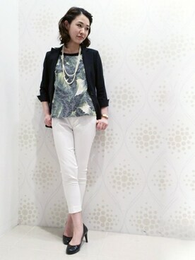 「ボタニカル」｜「アイテム（ジャケット/アウター）」を使った、LAUTREAMONT CO. ONLINE SHOP ZOZOTOWNさん（レディース・160cm）の春コーディネート