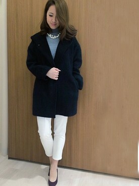 「シャギー」｜「アイテム（カバーオール）」を使った、LAUTREAMONT CO. ONLINE SHOP ZOZOTOWNさん（レディース・160cm）の秋コーディネート