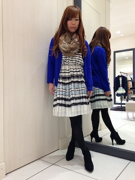 「カシミヤ」｜「アイテム（ワンピース/ドレス）」を使った、LAUTREAMONT CO. ONLINE SHOP ZOZOTOWNさん（レディース・160cm）の冬コーディネート