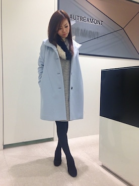 「LAUTREAMONT（ロートレアモン）のアイテム（その他アウター）」を使った、LAUTREAMONT CO. ONLINE SHOP ZOZOTOWNさん（レディース・160cm）の冬コーディネート