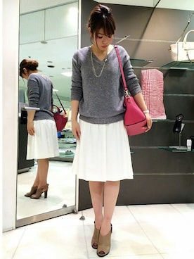 「フレアースカート」｜LAUTREAMONT CO. ONLINE SHOP ZOZOTOWNさん（レディース・160cm）の春コーディネート