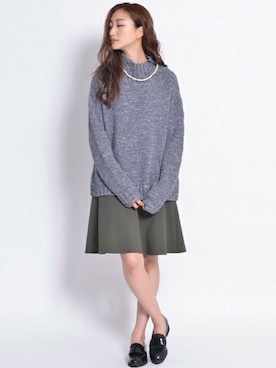 「フレアースカート」｜LAUTREAMONT CO. ONLINE SHOP ZOZOTOWNさん（レディース・168cm）の秋コーディネート