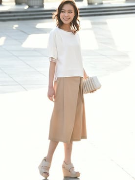 「Droite lautreamont（ドロワットロートレアモン）のアイテム」を使った、LAUTREAMONT CO. ONLINE SHOP ZOZOTOWNさん（レディース・171cm）の春コーディネート