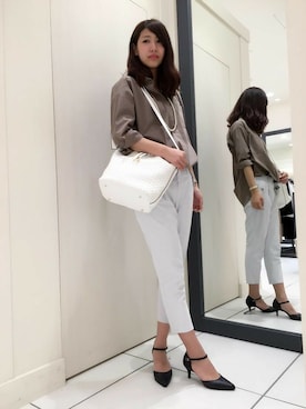 「LAUTREAMONT（ロートレアモン）のアイテム（その他パンツ）」を使った、LAUTREAMONT CO. ONLINE SHOP ZOZOTOWNさん（レディース・170cm）の春コーディネート